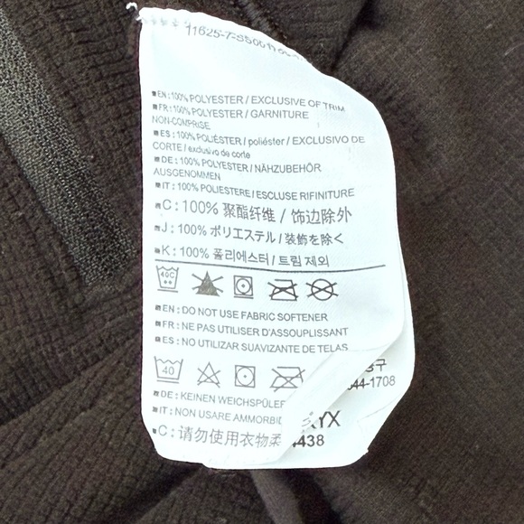 Arc'teryx Half Zip Pullover Fleece Polyester Lightweight Waffle Black Sz Medium - Picture 8 of 8